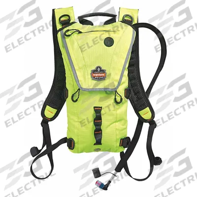 CHILL-ITS BY ERGODYNE Hydration Pack: High-Visibility Lime, 3 L Fluid Capacity - High-Visibility Hydration Packs