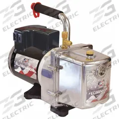 JB INDUSTRIES Vacuum Pump: 6 cfm, 25 micron Ultimate Vacuum, 240V AC, A2L Compatible, Male, Flare (MPN DV-6E-250SP). Key specifications — Plug Configuration: 6-15P; Brand: JB INDUSTRIES; Number of Stages: Two-Stage; Product Type: Vacuum Pump.