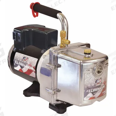 JB INDUSTRIES Vacuum Pump: 6 cfm, 25 micron Ultimate Vacuum, 240V AC, A2L Compatible - A2L Compatible Refrigerant Evacuation Pumps