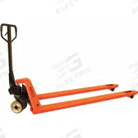 APPROVED VENDOR Pallet Jack: 3,300 lb, 98 in L x 27 in W Fork Dim, 27 in, 15 in, Long Fork, Steel (MPN 273586). Key specifications — Brand: APPROVED VENDOR; Width Between Forks: 15 in.
