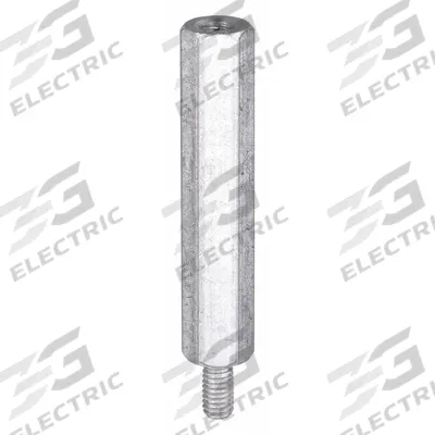 APPROVED VENDOR Standoff: Male x Female, 2 3/8 in Lg, Hex, Aluminum, Plain, 3/8 in Hex Wd - Aluminum Male x Female Standoffs