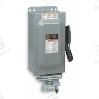 SQUARE D Safety Switch: Non-Fusible, 30 A, Three Phase, 600V AC, Galvanized Steel, Indoor (MPN HU361AWC). Key specifications — attr867074: SQUARE D; attr925469: Crouse-Hinds Arktite.