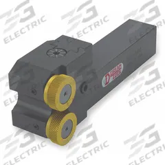 DORIAN Knurling Holder: 1 in Shank Wd, 4 1/2 in Shank Lg, 6 3/4 in Overall Lg, 2 Knurls Required (MPN CNC-100-6-4)