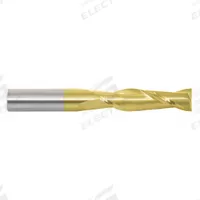 APPROVED VENDOR Square End Mill: Carbide, TiN Coated, 2 Flute, 1" Mill Dia, 2-1/4" LOC, 5" OAL (MPN 213-001091)