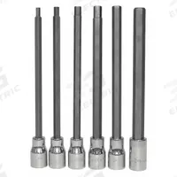 SK PROFESSIONAL TOOLS Socket Bit Set: 1 - 25 Pieces, 3/8 in Drive Size, 6 Pieces, Replaceable Insert (MPN 19726). Key specifications — attr1216280: Replaceable Insert; attr1216283: SK PROFESSIONAL TOOLS; attr1225718: 4 mm to 10 mm; attr1227491: 3/8 in.