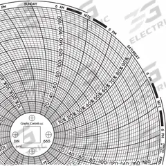 GRAPHIC CONTROLS Circular Paper Chart: Dickson, 0°F to 200°F, 0°C to 200°C, Chart 665, 60 PK. Key specifications — attr1000971: KT6; attr1001003: GRAPHIC CONTROLS; attr1001002: Temperature °F.