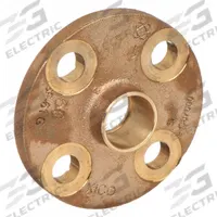 NIBCO Sweat Fitting Adapter: 1 in CTS x 1 in Pipe, Cup x Flange, Bronze (MPN 771-LF 1)