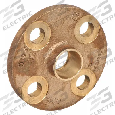 NIBCO Sweat Fitting Adapter: 1 in CTS x 1 in Pipe, Cup x Flange, Bronze (MPN 771-LF 1) - Low-Lead Cast Copper & Bronze Tube Flanges