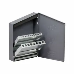 HUOT Drill Bit Index: 21 Compartments, For 1/16 in to 3/8 in by 64ths Drill Bits (MPN 11350). Key specifications — attr1032747: HUOT.