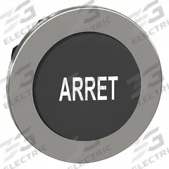 SCHNEIDER Extended Push Button: Black, 30 mm Mounting Size, Metallic, Momentary (MPN ZB4FL233). Key specifications — Brand: SCHNEIDER; Action: Momentary; Legend: Arret; Series: XB4; Push Button Material Type: Metallic.