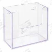 Cleanroom Wipe Holder: 4 3/4 in Overall Wd, 8 1/2 in Overall Ht, 10 in Overall Lg, PETG, Clear, Wall (MPN CONTEC89-M). Key specifications — Material: PETG; Mounting Location: Wall; Color: Clear; Product Type: Wipe Holder; Total Holding Capacity: Stack of Lint Free Wipes; Brand: POLTEX.