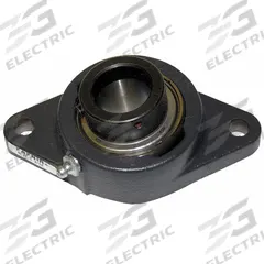TIMKEN 2 Bolt Flange Bearing: Radial Ball, 1 7/16 in Bore, Cast Iron, Eccentric Collar, 6 1/8 in Lg (MPN RCJT 1-7/16). Key specifications — Bore Type: Cylindrical; Brand: TIMKEN; Lubricant Material: NLGI #2 Equivalent; Mounting Bolt Size: 1/2 in; System of Measurement: Inch.
