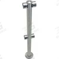 TENSABARRIER Rigid Barrier Center Post: Rigid Barrier Center Post, 36 in Overall Ht, 2 in Bar Dia (MPN ADAPTARAIL-2L-5-36-CEN-1P). Key specifications — attr193639: TENSABARRIER; attr982178: Polished Chrome; attr1022246: Center Post.