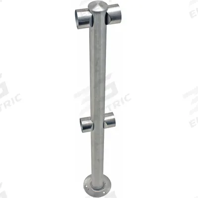 TENSABARRIER Rigid Barrier Center Post: Rigid Barrier Center Post, 36 in Overall Ht - Center & Corner Posts for Modular Rigid Barriers