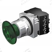 SIEMENS Mushroom Head Push Button: Illuminated, Mushroom Head Profile, Non-Metallic, 30 mm, 1NO/1NC (MPN 52PR8DSAB). Key specifications — Brand: SIEMENS; Action: Maintained; Series: Class 52; Push Button Material Type: Non-Metallic.