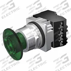 SIEMENS Mushroom Head Push Button: Illuminated, Mushroom Head Profile, Non-Metallic, 30 mm, 1NO/1NC (MPN 52PR8DSAB). Key specifications — Brand: SIEMENS; Action: Maintained; Series: Class 52; Push Button Material Type: Non-Metallic.