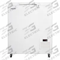 ACCUCOLD Lab Freezer: Chest, 4.8 cu ft, -45°C to -10°C, Manual Defrost Method, 27 1/4 in Overall Dp (MPN EL11LT). Key specifications — Defrost Method: Manual; Brand: ACCUCOLD; Door Hinge: Top.
