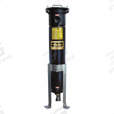 Parker Bag Filter Housing: 316 Stainless Steel, Bag Trade Size 2, 2 in, NPT, 80 gpm - Stainless Steel Bag Filter Housings