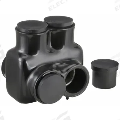 POLARIS Multitap Connector: 2 Port, Double-Sided Entry, 4 AWG – 500 kcmil Wire Size - Dry-Location Double-Sided Entry Multitap Connectors