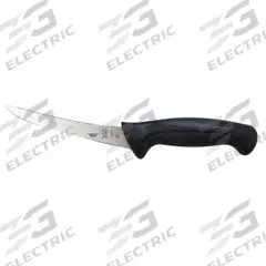 MERCER CUTLERY Boning Knife: Curved, 6 in Overall Lg, Steel Blade, Santoprene/Polypropylene Handle (MPN M23820). Key specifications — Sub-brand: Millennia; Brand: MERCER CUTLERY; Blade Material: Steel; Blade Type: Curved; Edge Style: Sharp Edge; Forged/Stamped: Stamped; Handle Color: Black; Handle Material: Santoprene/Polypropylene.