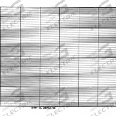 HONEYWELL Fanfold Paper Strip Chart: Fanfold Paper Strip Chart, 4 3/4 in Strip Chart Wd, Green (MPN BN 46187045-100). Key specifications — Brand: HONEYWELL; Grid Color - NEW: Green; Compatible with Manufacturer Model Number: DPR 100.