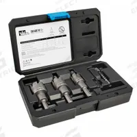 IDEAL Hole Cutter Kit: 4 Pieces, 1 in Max. Cutting Dp, Carbide Tipped, 5/6/7 Teeth, 3 Hole Cutters (MPN 36-811). Key specifications — attr1098245: IDEAL; attr1098234: Carbide Tipped.