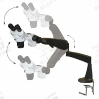 LW SCIENTIFIC Inspection Stereo Microscope: Stereo, Binocular, 10X to 20X, Articulating Arm Stand (MPN DMM-S12N-PA77). Key specifications — attr1026089: Articulating Arm Stand; attr1026045: 4 in x 4 in; attr1026048: LW SCIENTIFIC; attr1026055: No; attr1026068: 20X; attr1026078: 10X to 20X; attr1026095: 88.9 mm.
