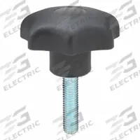 KIPP Hand Knob: 7 Point, Plastic w/ Steel Thread, M10 Thread, 40 mm Thread Lg, 63 mm Dia (MPN K0155.4102X40). Key specifications — Brand: KIPP.