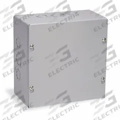 WIEGMANN Enclosure: Steel, 24 in x 24 in x 4 in, NEMA 1, Solid Cover, Screw On, Painted (MPN SC242404NK). Key specifications — Brand: WIEGMANN; Closure Method: Screws; Knockouts: Not Included.