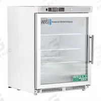AMERICAN BIOTECH SUPPLY Lab Refrigerator: 4.6 cu ft, Undercounter, 1°C to 10°C, 25 1/2 in Overall Dp (MPN ABT-HC-UCBI-0404G-ADA-LH). Key specifications — Door Opening Style: Left; Color: White; Alarm Type: Temperature; Manufacturer Part Number: ABT-HC-UCBI-0404G-ADA-LH; Brand: AMERICAN BIOTECH SUPPLY; Product Type: Lab Refrigerator; Door Type: Swing Glass; Refrigerant Type: R-600a.