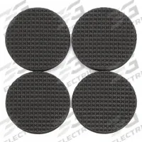 APPROVED VENDOR Furniture Pads: Ethylene Vinyl Acetate, Round, Black, 1 1/2 in Overall Dia (MPN 10J997). Key specifications — Product Type: Furniture Pads; Shape: Circle; Color: Black; Attachment Method: Self-Adhesive; Brand: APPROVED VENDOR; Pad Material: Ethylene Vinyl Acetate; Product Shape: Round.