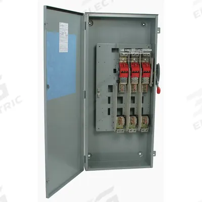 EATON Safety Switch: Fusible, 100 A, Three Phase, 600V AC, Galvanized Steel - Fusible Safety Switches