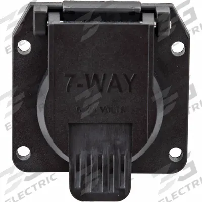 BUYERS PRODUCTS Trailer Connector: 7-Way, Steel, Spring (MPN TC1770B) - Fleet and Vehicle Maintenance
