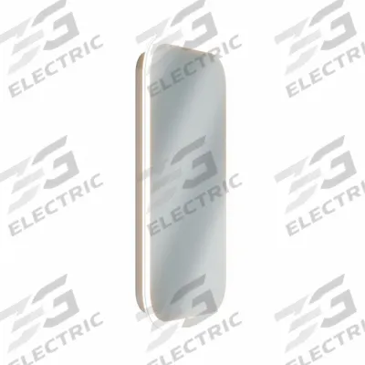 BRADLEY Bathroom Mirror: Rectangular, Glass, 30 in Overall Ht, 18 in Overall Wd - Lighted Vanity Bathroom Mirrors