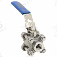 APPROVED VENDOR Manual Two-Way Ball Valve: 1/4 in, 316 Stainless Steel, Straight Valve Body, RPTFE (MPN G-S3P1K-25). Key specifications — Brand: APPROVED VENDOR; Handle: Locking Lever.