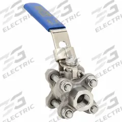 APPROVED VENDOR Manual Two-Way Ball Valve: 1/4 in, 316 Stainless Steel, Straight Valve Body, RPTFE (MPN G-S3P1K-25). Key specifications — Brand: APPROVED VENDOR; Handle: Locking Lever.