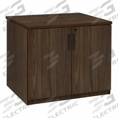REGENCY Storage Cabinet: Neo Walnut, Laminate/Melamine, 29 in Overall Ht, 35 in Overall Wd - Desk Height Storage Cabinets