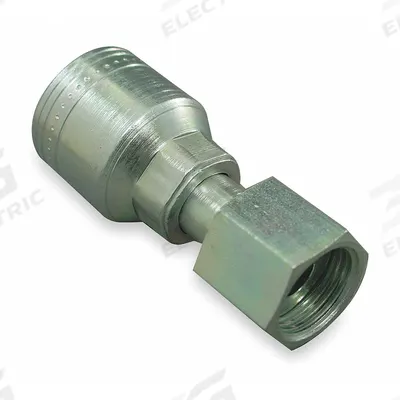 AEROQUIP Hydraulic Crimp Fitting: Steel x Steel, Straight, -20 For Hose Dash Size - Aeroquip Crimp Hydraulic Hose Fittings with ORS Connection