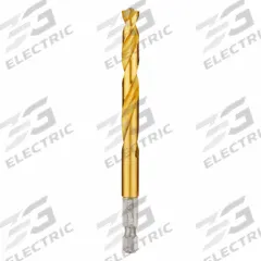 MILWAUKEE Hex Shank Drill Bit: 5/16", 135° Split Point, TiN-Coated HSS, Impact Rated (MPN 48-89-4617). Key specifications — attr1234973: Impact Rated; attr1234966: MILWAUKEE; attr1234978: 0.3125.