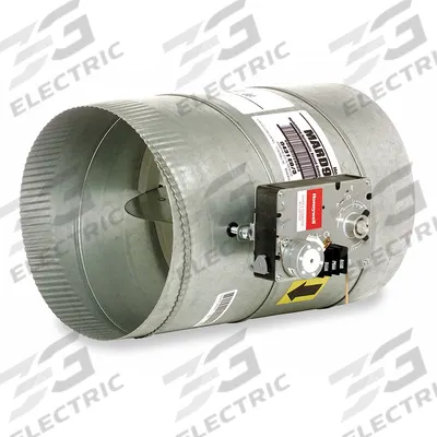 Honeywell Zone Control Damper: For 8 in Dia, 11 in L, 12 3/4 in H, 10 3/4 in W - Zone Control Dampers