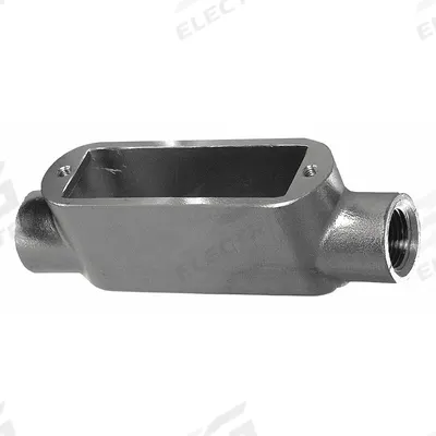 CALBRITE Conduit Outlet Body: Stainless Steel, 1/2 in Trade Size, C Body - C - Straight Type