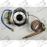 Electric Thermostat: 60°F to 150°F Temp Range, 60 to 250 Dial, 60 in Capillary, 120V AC/277V AC (MPN 5000-813). Key specifications — Input Voltage: 120V AC; Manufacturer Part Number: 5000-813; Product Type: Electric Thermostat; Brand: ROBERTSHAW.