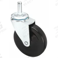 APPROVED VENDOR Stem Caster: Swivel, No Brake, 4 in Wheel Dia., 1 in Wheel Wd, Rubber, Rubber, Black (MPN 32J993). Key specifications — attr1111099: APPROVED VENDOR; attr1111095: Black; attr1176855: Swivel.