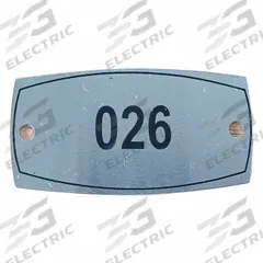APPROVED VENDOR Locker Number Plate: 2 1/4 in x 1 in, 1 Plates, 26 to 50, Aluminum, Gray, 804UN1. Key specifications — Manufacturer Part Number: 804UN1; Brand: APPROVED VENDOR; Includes: (2) Mounting Bolts and Nuts; Material: Aluminum; Number Range: 26 to 50; Color: Gray.