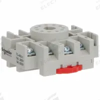 SCHNEIDER Relay Socket: 15 A Rating, 11 Pins, B Socket, Std, Finger Safe (MPN 70-465-1). Key specifications — Brand: SCHNEIDER.