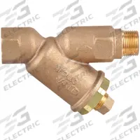 APOLLO Y Strainer: 3/4 in, NPT, Mesh, 0.0331 in Screen Size, Bronze, PTFE, 3 1/4 in Ht, 4 1/4 in Lg (MPN 59LF404P2). Key specifications — Brand: APOLLO; Seal Material: PTFE; Manufacturer Part Number: 59LF404P2; Screen Material: 304 Stainless Steel.