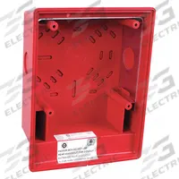 EDWARDS SIGNALING Box: Red, Surface, 2 1/8 in Overall Dp, 6 1/2 in Overall Ht (MPN EG4RB). Key specifications — Body Color: Red; Brand: EDWARDS SIGNALING; Mounting Location: Surface; Product Type: Box.