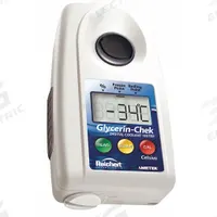 REICHERT Refractometer: Glycerin/Glycerin Boiling Point/Glycerin Freeze Point, Auto, Digital (MPN 13940023). Key specifications — attr1073899: REICHERT; attr1079772: +/-0.6°C Glycerin Boiling Point; attr1136199: 0 % Brix; attr1079778: Automatic; attr1136198: 82 % Brix; attr1079777: 0.2% Glycerine; attr1108250: Glycerin.