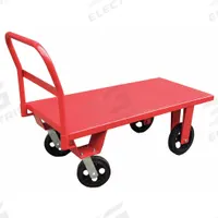APPROVED VENDOR Platform Truck: 3,000 lb, 60 in L x 30 in W x 14 in H Deck, Solid, 12 ga Deck, Std (MPN 13X497). Key specifications — Side Panel Type: No Side Panels; Brand: APPROVED VENDOR; Color: Red; Caster/Wheel Configuration: (2) Rigid.