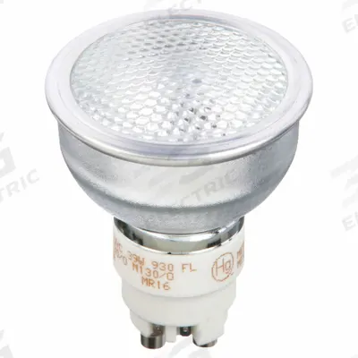 GE LAMPS Bulb: Ceramic Metal Halide, MR16, 2-Pin (GX10), 39 W Watt, 3000K - Multifaceted Reflector (MR) Lamps